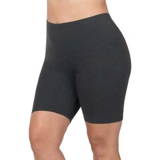 Zenana Women's Plus Size Shorts Premium Cotton Jersey Biker Shorts