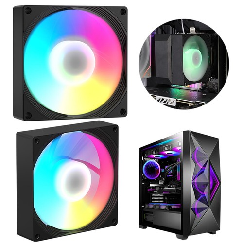 9cm PWM Silent Computer Fans 800-1800RPM Speed RGB PC Fan for PC Computer Case - Photo 14/16