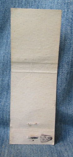 HILLBILLY HUMOR DIE CASTERS CLUB POTTSTOWN PA Vintage Matchbook Cubierta ST16 - Imagen 3 de 3