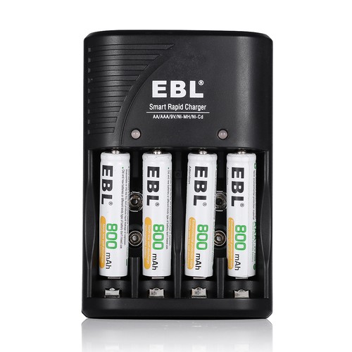 Universal EBL Battery Charger For 9V AAA AA Ni-MH Ni-CD Rechargeable Batteries - Picture 12 of 12