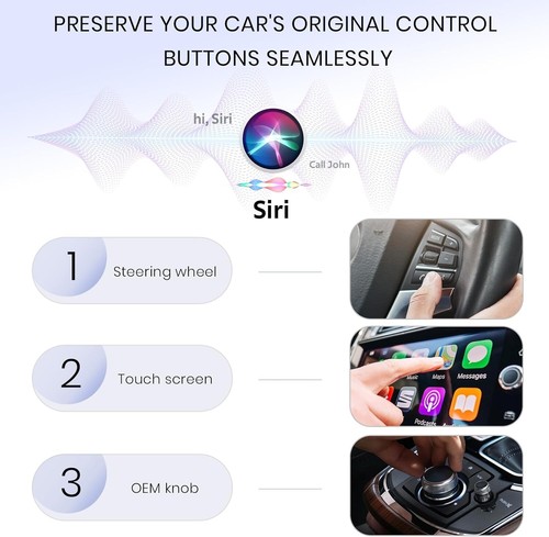 AIZEO Wireless CarPlay Adapter, Superfast Upgrade from Wired CarPlay to Wireless - Picture 3 of 8