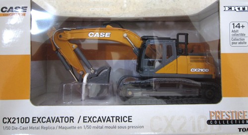 Excavadora 1/50 Diecast Prestige Series Case CX210D de ERTL Tomy 44230 ZFN44230