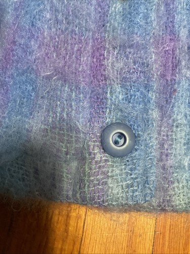 Donegal Design Vtg Elegant Women's Wool Mohair Coat Ireland S/M - Picture 4 of 11