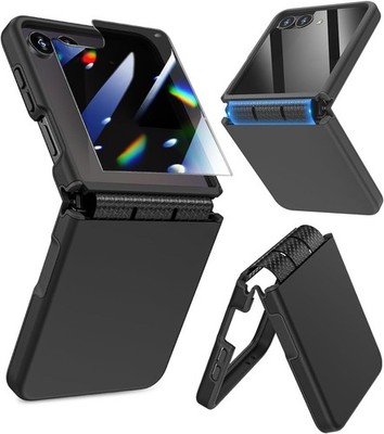 Samsung Galaxy Z Flip 7 Case with Hinge Protection, Screen Protector, Dual Layer