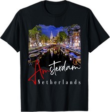Amsterdam At Night - Netherlands / Holland - Amsterdam T-Shirt