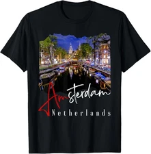 Amsterdam At Night - Netherlands / Holland - Amsterdam T-Shirt