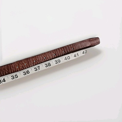 Cintura vintage anni 80 Yves Saint Laurent YSL uomo 40 pelle nera fibbia bicolore USA - Foto 11 di 12