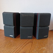 BOSE Acousticmass Classic Redline Double Cube Speakers Lifestyle Lot Of 3