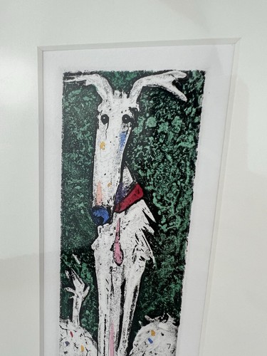Marsha Heatwole Radierung Aquarell Willo nummerierter Druck 89 von 200 signiert Hund Kunst - Bild 3 von 8