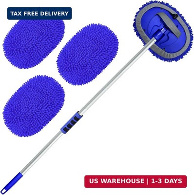 Wontolf 62'' Car Wash Brush Kit with Long Handle, Chenille Microfiber Car Wash M