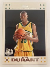 2007-08 Topps White Kevin Durant Rookie Card #2. rookie card picture