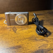 Sony Cyber Shot DSC-W810 Silver Compact Digital Camera In Great Working Cond