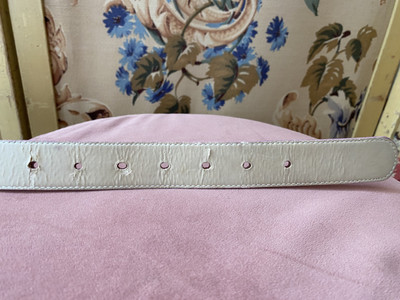 Vtg 90's Coach Baby Pink Hang Tag Women's Genuine Leather Belt