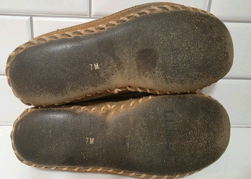 L.L Bean Mokassins braune Wildleder Hausschuhe Größe 7 Damen " - Bild 8 von 10