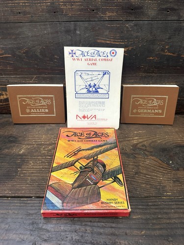 Ace Of Aces WW1 Air Combat Game Hand Rotary Series 1980 Complete - Picture 11 of 24