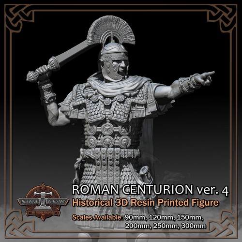 Centurión Imperio Romano 4 - Escala 1/18 a 1/6 - Kit Modelo Figura Impresa en Resina 3D - Imagen 7 de 17