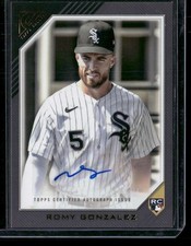 2022 Topps Gallery #RA-RGO Romy Gonzalez Rookies Autographs