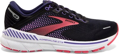 BROOKS Adrenaline GTS 22 Neutrallaufschuh Damen black/purple/coral