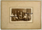 CABINET CARD RUSHDEN BY WOODHEAD & LINNITT WW1 ANTIQUE PHOTO MILITARY GROUP
