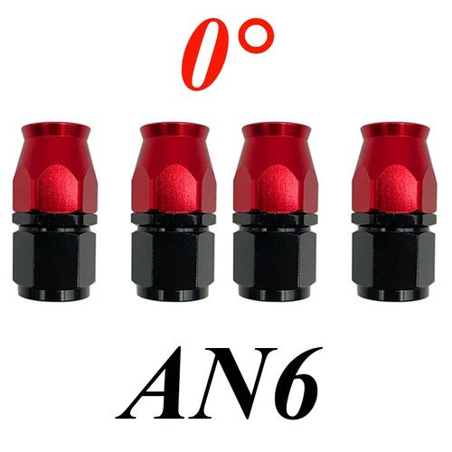 Adaptador de accesorios de extremo de manguera giratoria 4X 3AN 4AN 6AN 8AN 10AN PTFE Fuel Oil Gas E85 - Imagen 14 de 44
