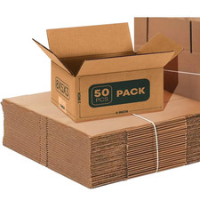 Boxes for Packaging 8"L x 5"W x 3"H Set of 50PCS | Corrugated Cardboard Box for