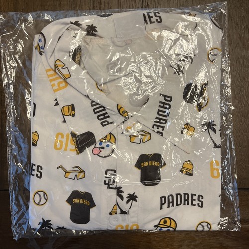 2024 San Diego Padres Aloha Shirt Medium Adult Size Giveaway Limited Edition - Picture 1 of 2