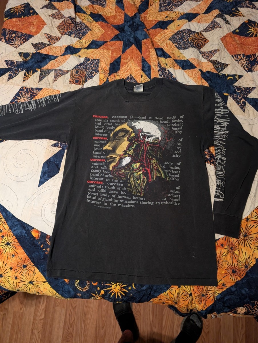 Vintage 90s Carcass Band Tee Heartwork Tools Of The Trade Rare