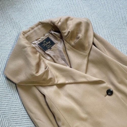 23ku Luxus Loro Piana Schauspielerin Kragen Schalkragen Mantel Camel 38 AUS JAPAN - Bild 13 von 24