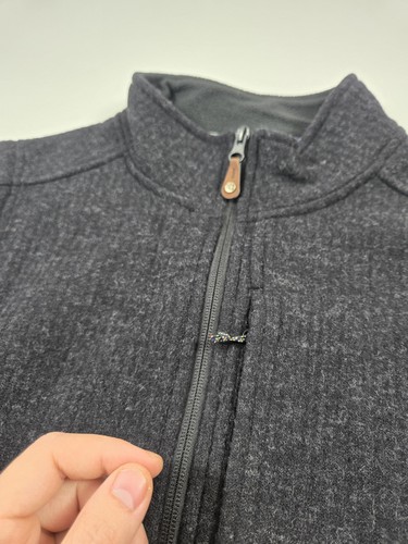 Sherpa Adventure Gear Vest Mens Large Gray Namgyal Wool Fleece Zip Pockets - Picture 4 of 14