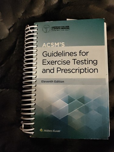 🔥ACSM's Guidelines for Exercise Testing 11th Ed (spiral-bound)🔥 - Picture 1 of 7