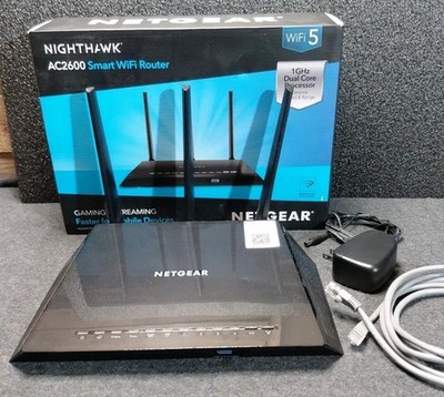 Netgear Nighthawk AC2600 Smart WiFi Router Model R7450 Gaming + Streaming