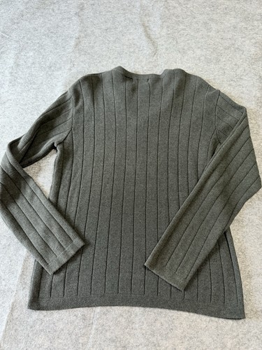 Suéter Axcess Claiborne Para Hombre Grande Gris Cuadros Pullover Mezcla Algodón - Imagen 8 de 9