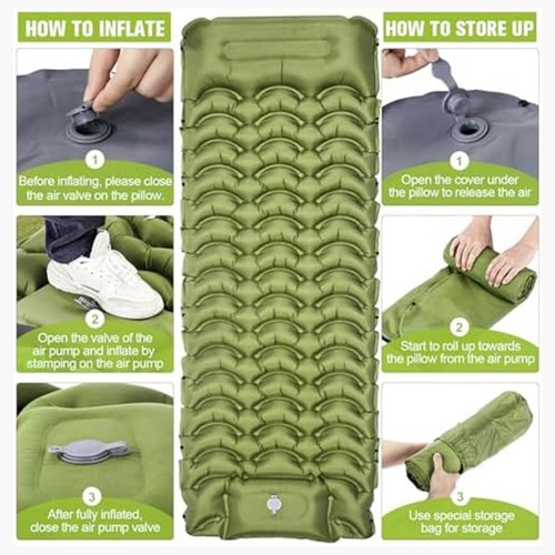 Convenient Portable Sleeping Pad Ideal for Friends and Couples Outdoors - Picture 2 of 30