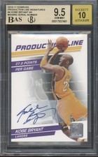 2010 Donruss Production Line Signature Kobe Bryant Gem Mint BGS 9.5 10 Auto