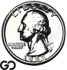 1953 Washington Quarter PROOF Blast White Superb Gem PR++