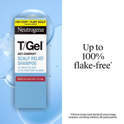 Champú anticaspa Neutrogena T/Gel alivio cuero cabelludo (250 ml) con 3 % salicílico - Imagen 5 de 5