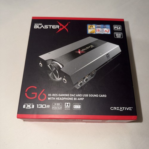 Sound BlasterX G6 (Grigio) Testato Funziona Ottimo Non Originale Cavi Ricambio - Foto 1 di 24