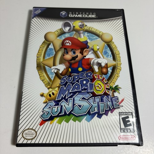 Super Mario Sunshine (Nintendo Gamecube) Complete CIB Black Label Tested Clean - Picture 1 of 8