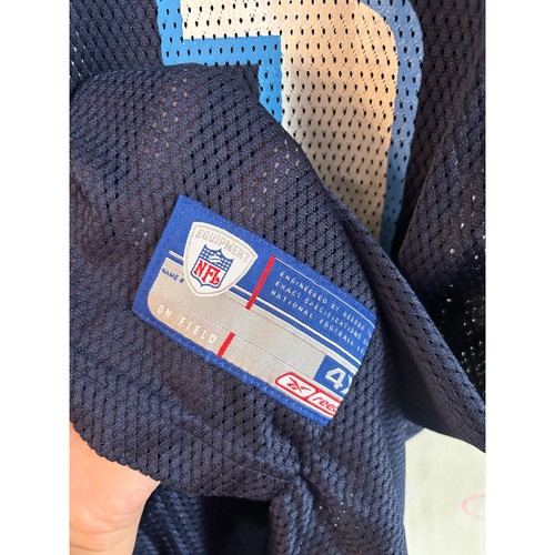 Vintage 83 Reebok NFL Tennessee Titans Drew Bennett blau Heimtrikot Erwachsene 4XL - Bild 6 von 6