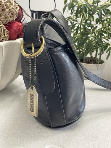 Vintage Coach Y2K Worth Schultertasche Leder schwarz - Bild 6 von 15