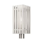 Livex Lighting 20756 Greenwich 1 Light 20" Tall Post Light - Nickel
