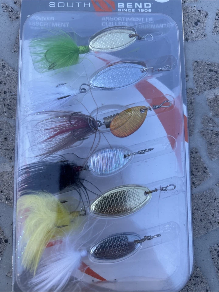 South Bend Spinner Assortment 6 Trout Crappie Bass Bluegill Lures - Image 3 of 3