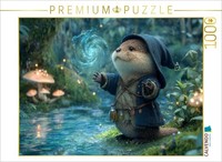 Calvendo Puzzle Magical Otter In The Enchanted Forest | 1000 Pieces, Finished Si
