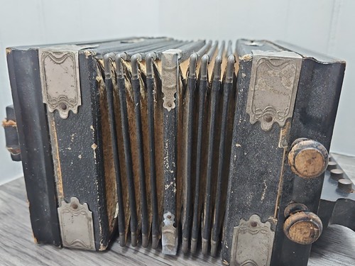 Antikes Akkordeon Restaurationsbedürftige Teile nur Nachlassfund - Bild 6 von 14
