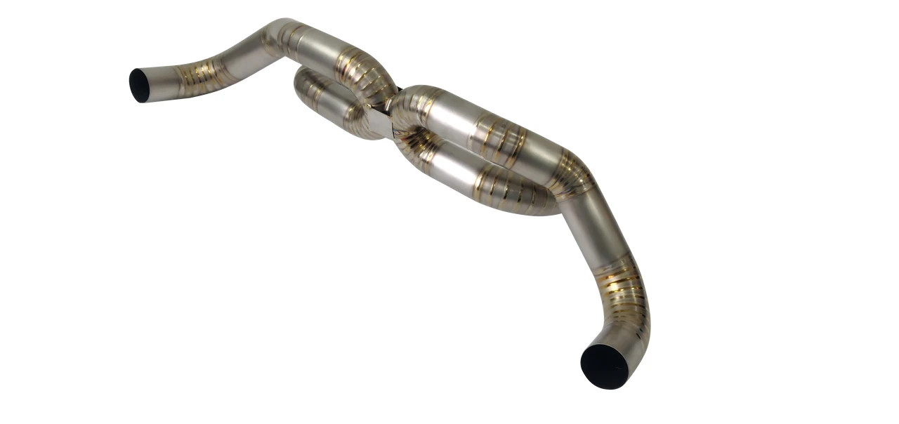 For Lamborghini Gallardo 04-08 TOP SPEED PRO-1 Titanium X-Pipe Exhaust System R