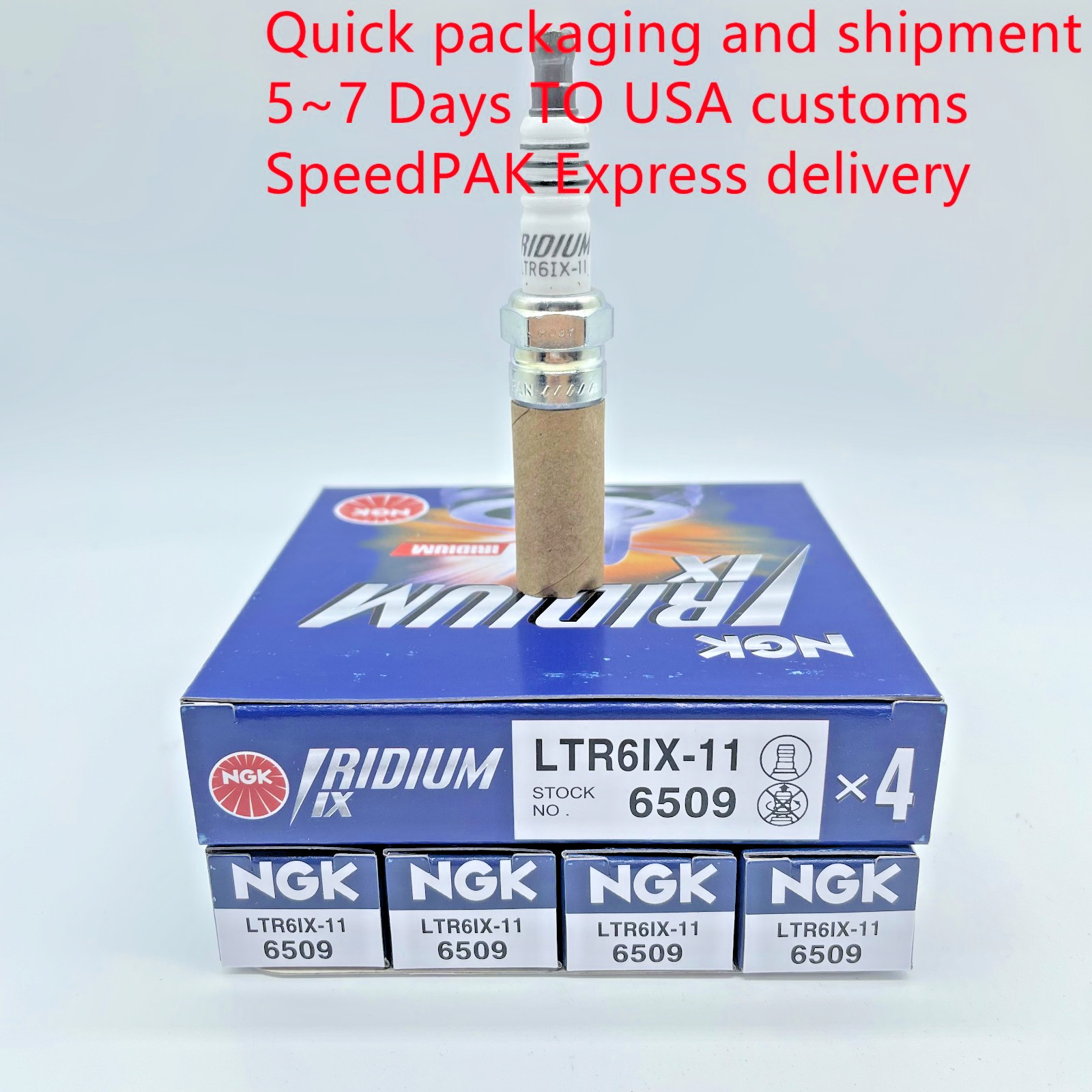 8PCS OEM NGK #6509 LTR6IX-11 Iridium IX Spark Plugs For Ford Buick Cadillac