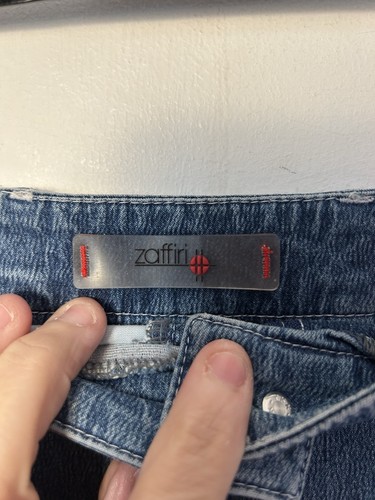 ZAFFIRI schöner Vintage Y2K Denim Pencil Skirt, Stretch 32” Waist - Picture 4 of 8