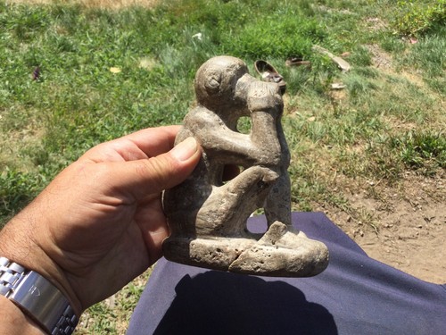 Grand Tour Or Ancient Steatite Stone Carving Egyptian God Babi Baboon No Reserve - Picture 8 of 12