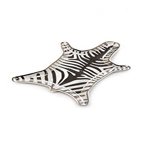 Jonathan Adler - Trinket Tray - Metallic Zebra Dish, Silver - Picture 2 of 3