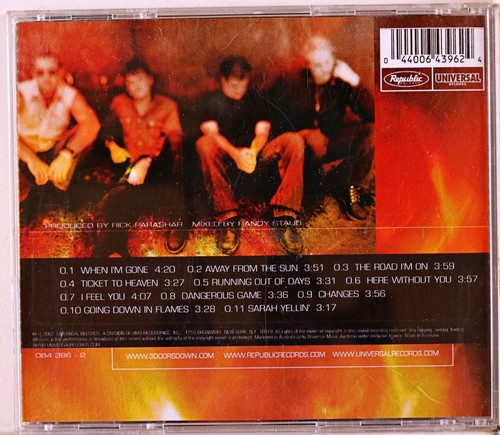 3 Doors Down - Away from the Sun (CD 2002) - Picture 2 of 2
